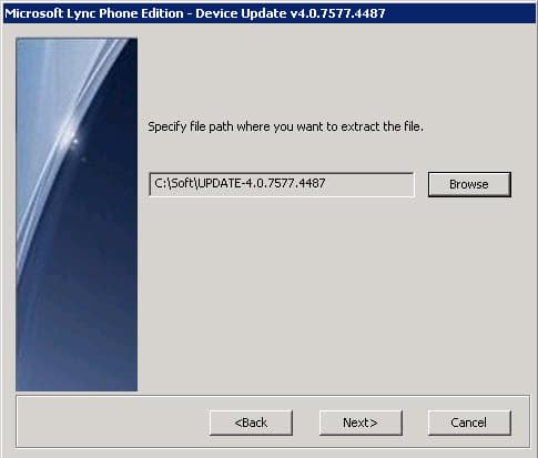 Lync Phone Edition update HP4120 extract 2