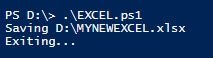 Powershell Excel Automation Example Execution