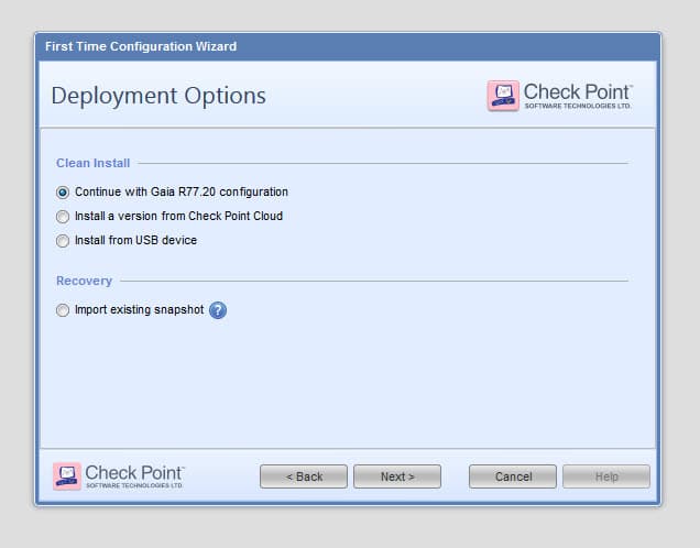 Checkpoint - Reinstall SMS using configuration backup 14