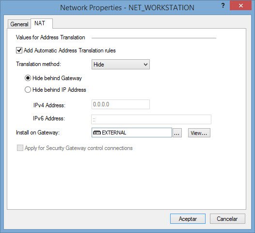 Configuring NAT in Checkpoint 2