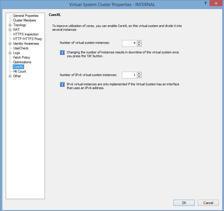 Checkpoint VSX increment virtual system instances CoreXL