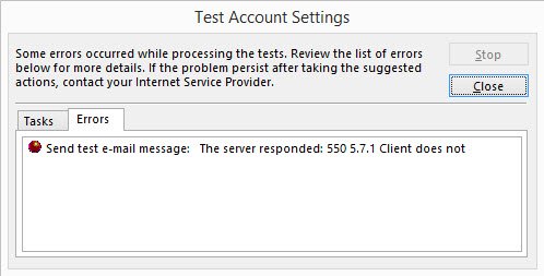 Exchange - SMTP error 550 5.7.1 Client does not have permissions to send as this sender