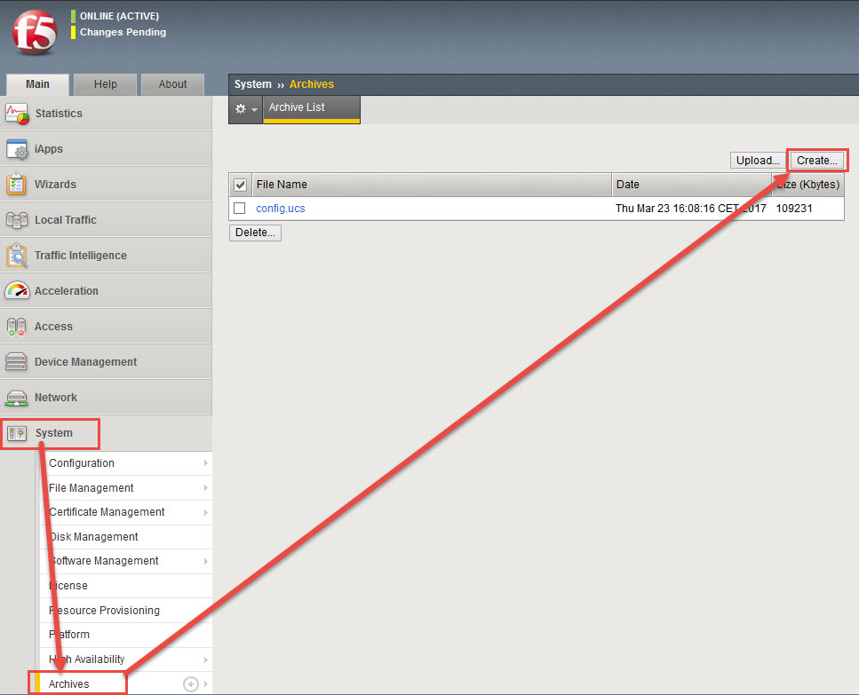 F5 BIG IP Automate backup of configuration files