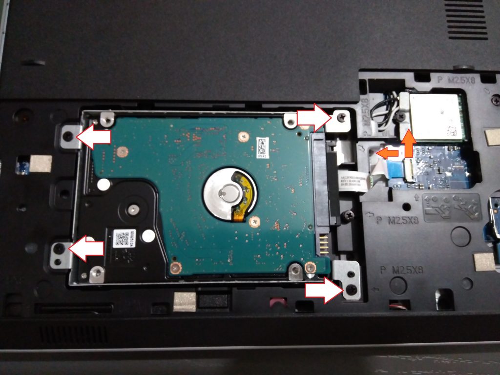 Laptop HDD disk connection
