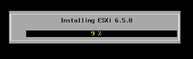 VMWare ESXi 6.5 installation