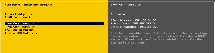 VMWare ESXi 6.5 installation