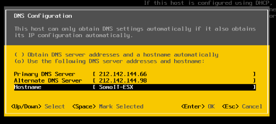 VMWare ESXi 6.5 installation