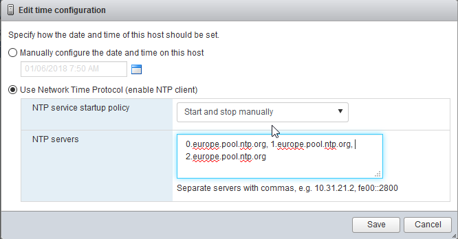 VMWare ESXi 6.5 installation