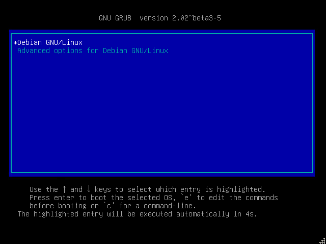 Install Linux Debian in VSX