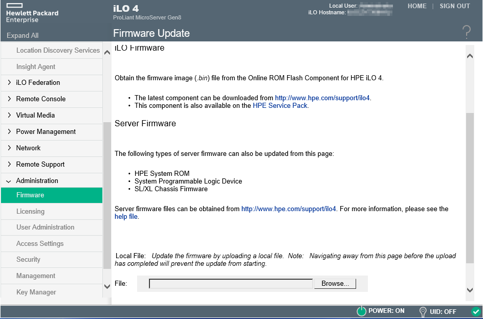 File c users admin downloads. ILO сервер. HP ILO 5. HP ILO 4. Ilo5 консоль.